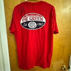 Vintage 2006 Autographed Pat Green Texas Country Music Graphic T-Shirt